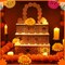 Wooden Day of The Dead Shadow Box Remembrance Picture( Natural)